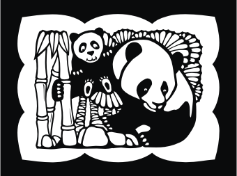Мишки панды и бамбук